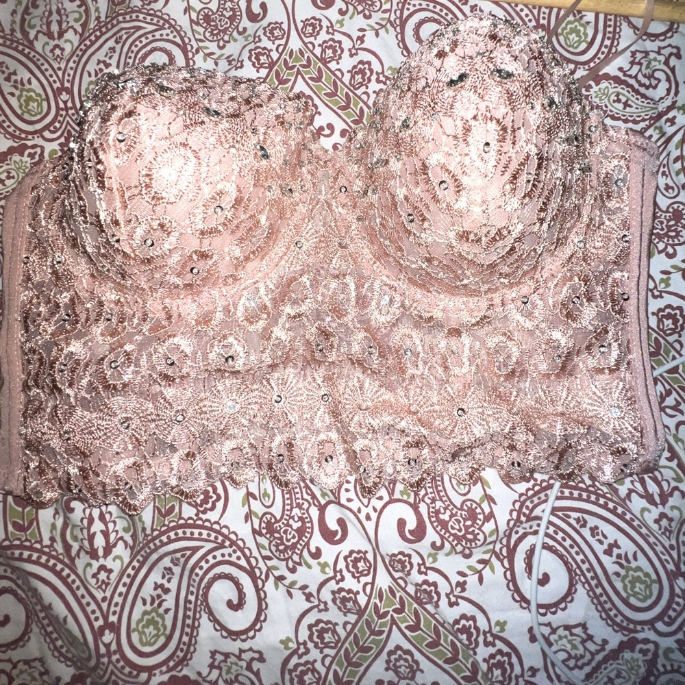 Pink Sparkly Formal Top